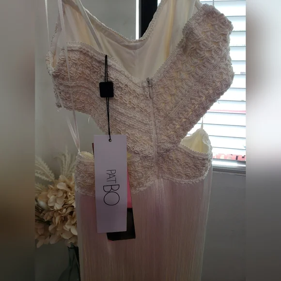 PatBO Fringe Beach Dress with Pearl Straps - Picture 15 of 16